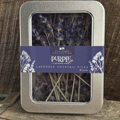 Lavender cocktail picks